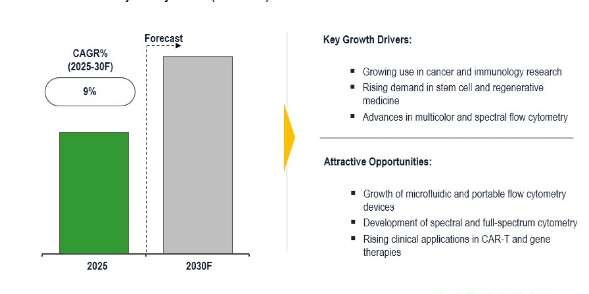 Global Flow Cytometry Market Witnessing 9% CAGR Growth With AI and Advanced Reagents 2030