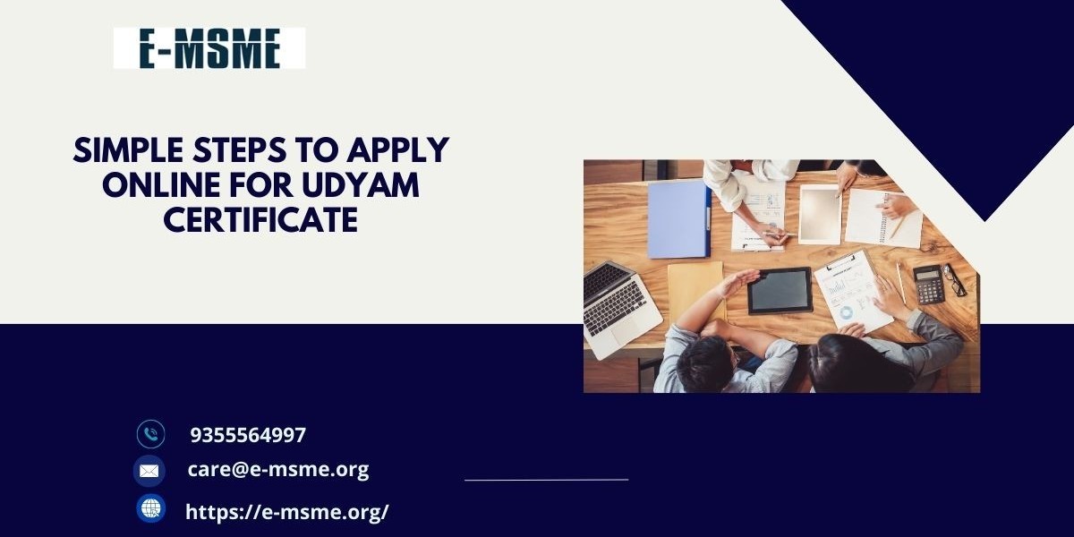 Simple Steps to Apply Online for Udyam Certificate