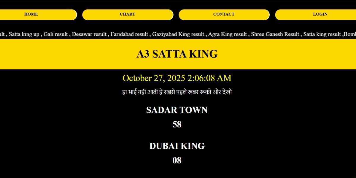 A3 Satta King Chart 2025 – Daily Updated Results
