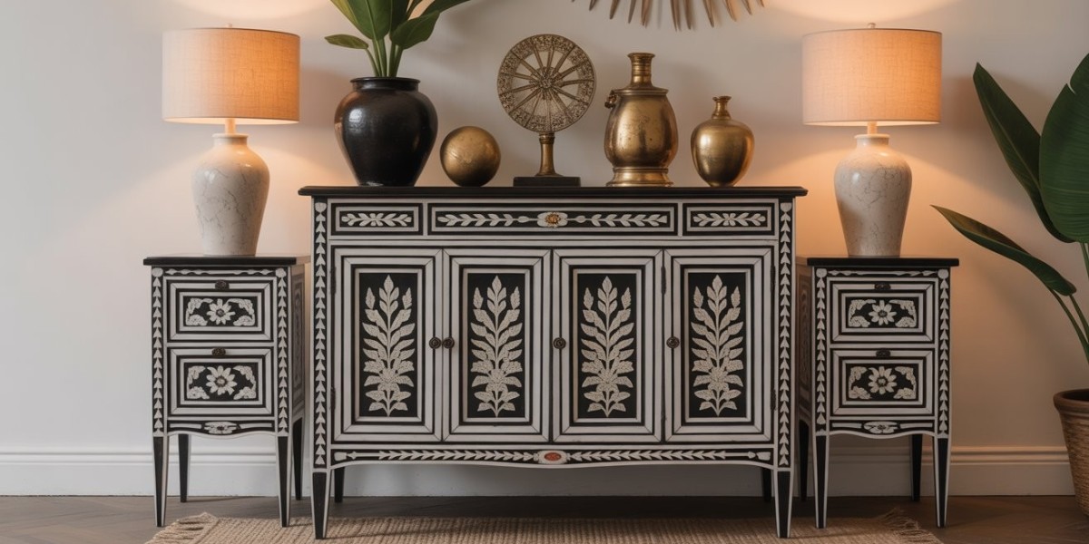 Transform Your Space with the Elegance of Bone Inlay Decor