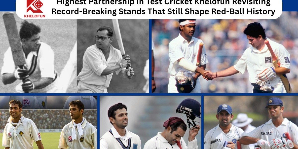 Highest Partnership in Test Cricket Khelofun How Indian Pairs Dominated Long Innings and Set Unmatched Milestones
