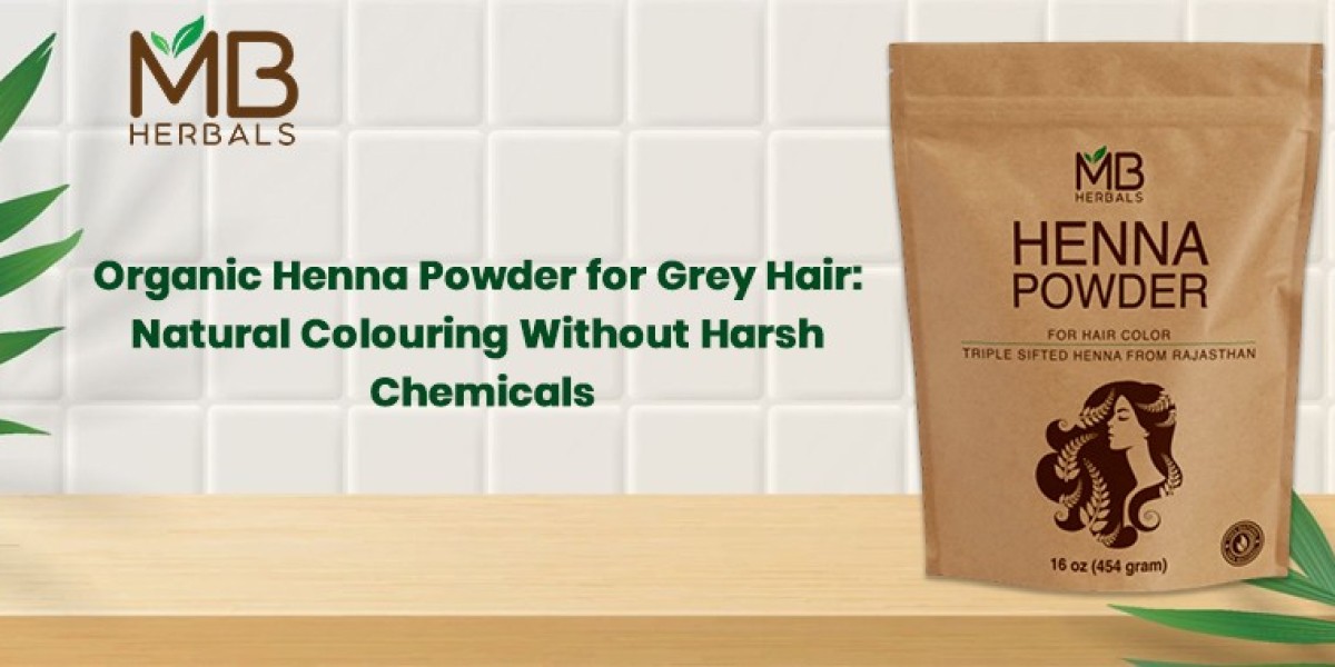 Organic Henna Powder for Grey Hair: Natural Colouring Without Harsh Chemicals