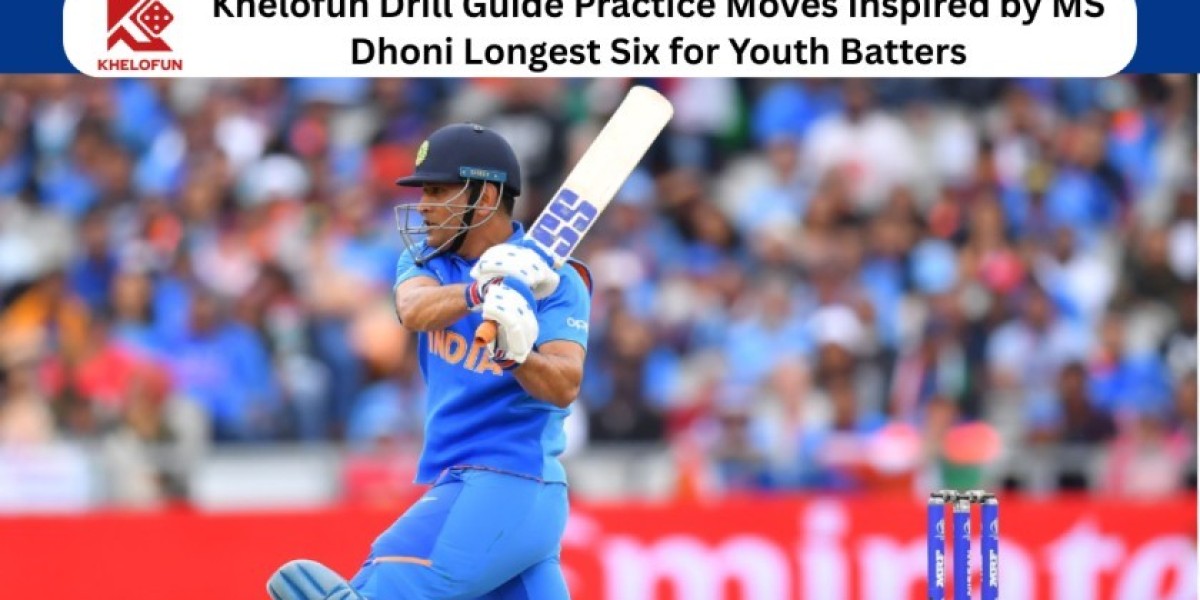 Khelofun Drill Guide Practice Moves Inspired by MS Dhoni Longest Six for Youth Batters