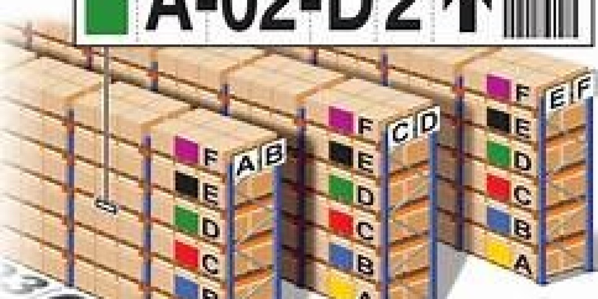 Warehouse rack labels