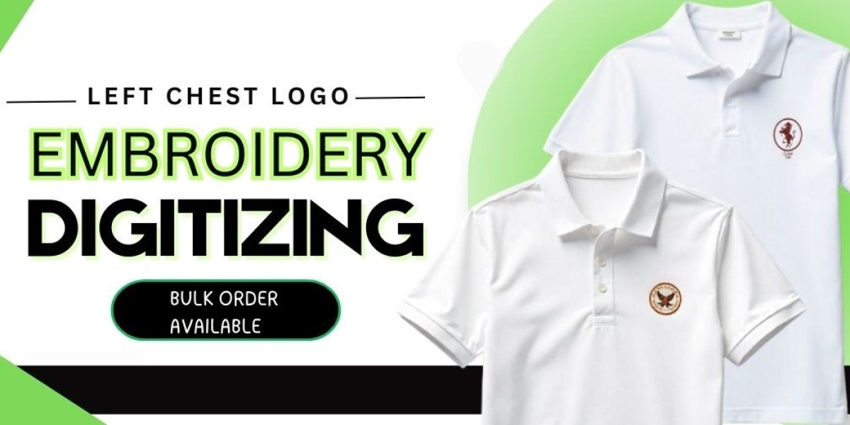 Quality Left Chest Embroidery Digitizing USA | Accurate Logo Size