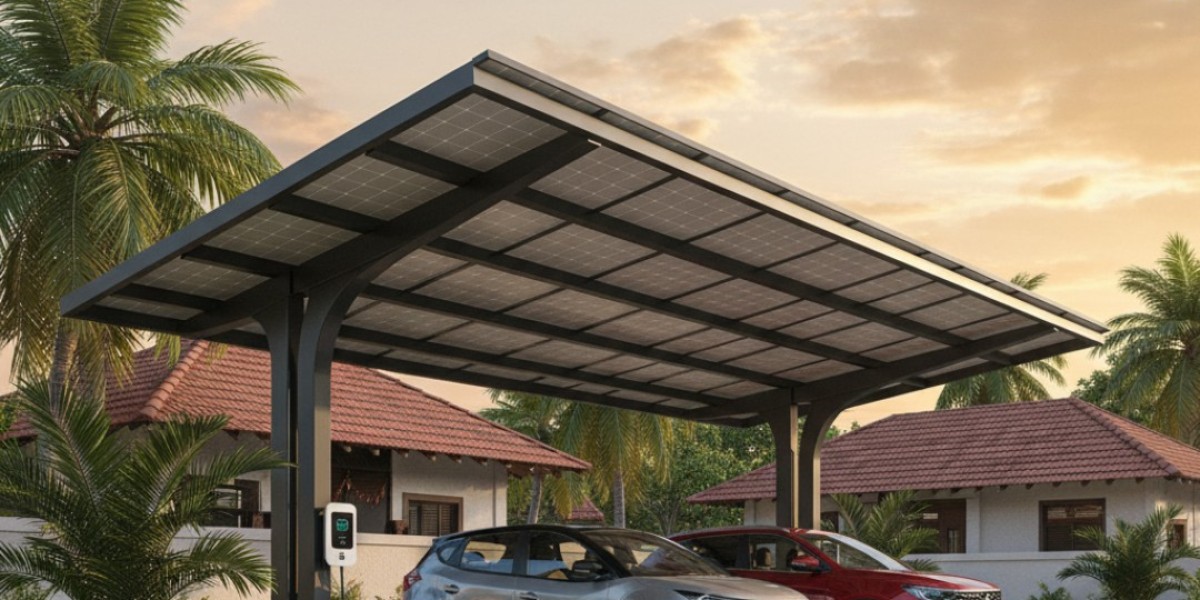 Commercial Solar Carports | Power Generation + Shaded Parking | Solar Carport Installation in India | ReNova Pulse Energ