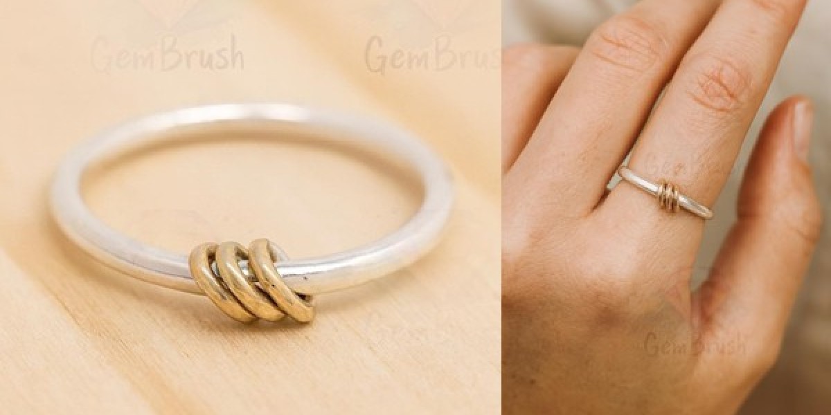 Stunning Minimalist Mixed Metal Ring Created for Effortless Everyday Elegance