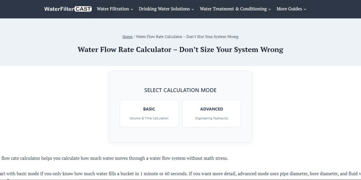 Water Flow Rate Calculator – Don’t Size Your System Wrong