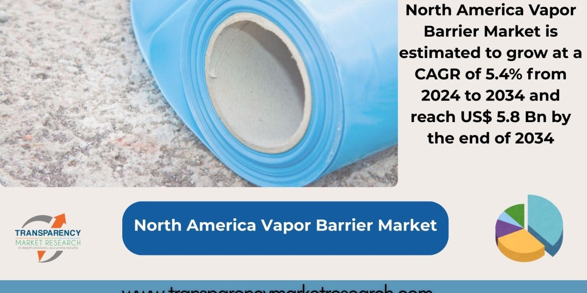 North America Vapor Barrier Market Valued at US$ 3.2 Billion in 2023, Set for 5.4% CAGR Through 2034