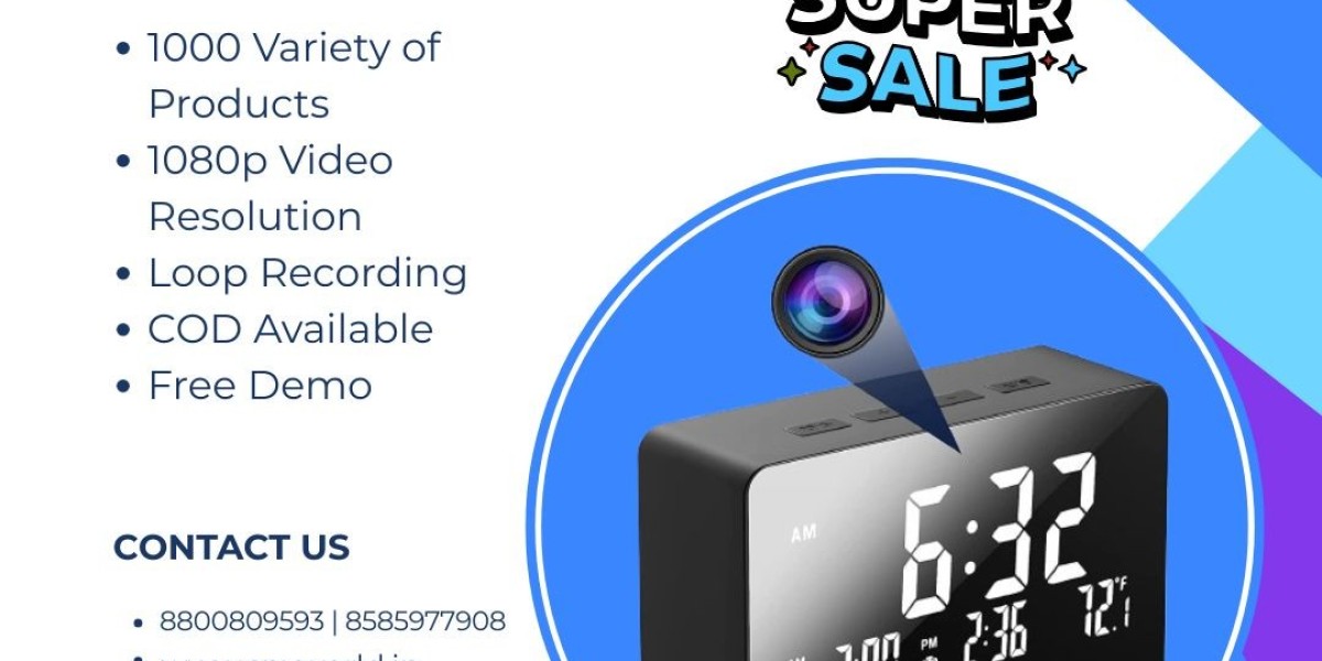 Wireless Table Alarm Clock Spy Camera Dealer in Bareilly for Home Security