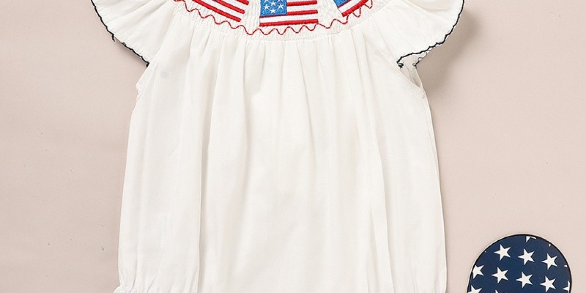 Buy Baby Girl Patriotic Romper in USA Outfit Shop | Mbasic
