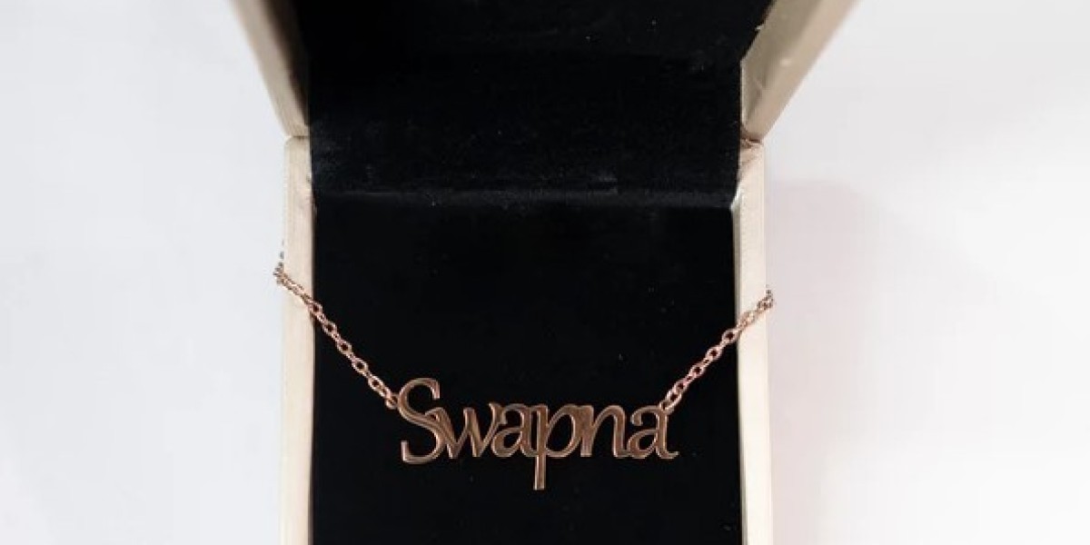 Titanium Custom Name Necklace by JewelWyn: Wear Your Identity in Style