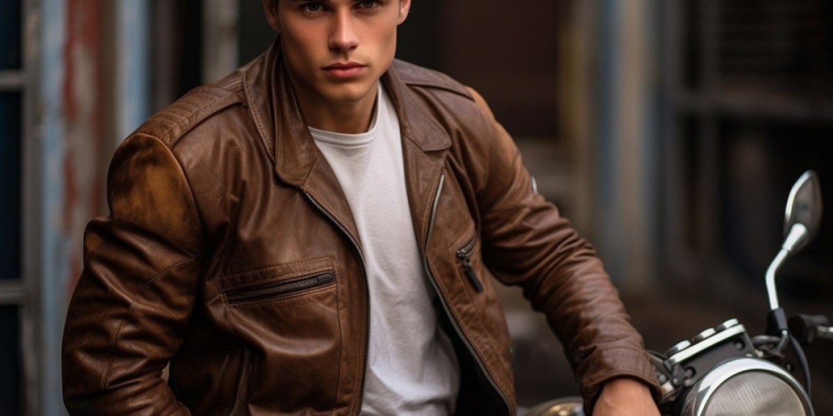 Timeless Edge: The Brown Leather Aviator Jacket