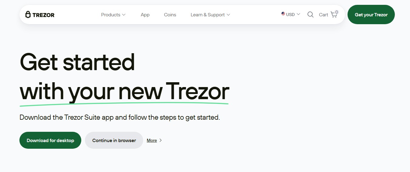 trezorio start