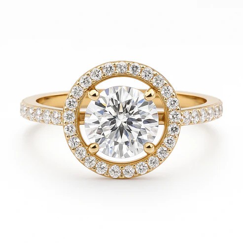 lab grown diamos ring