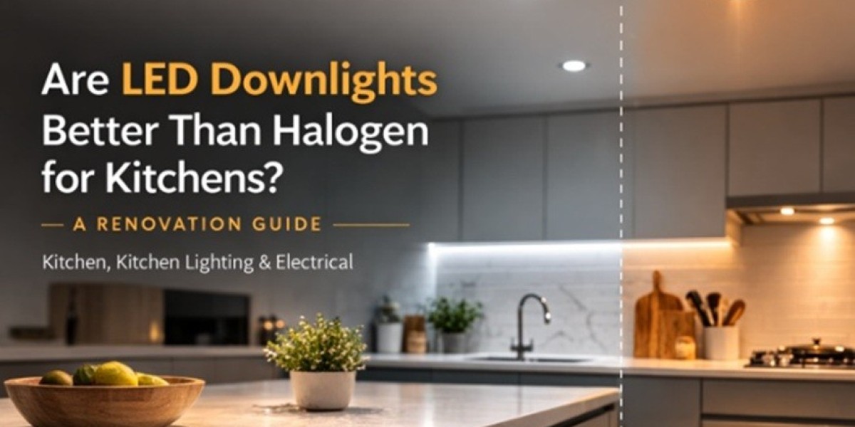 Are LED downlights better than halogen for kitchens