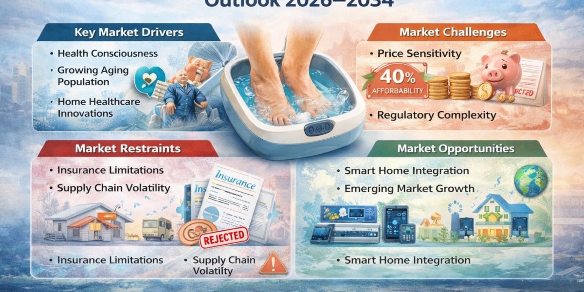 Global Electronic Foot Bath Market to Reach USD 1.78 Billion by 2034, Growing at 6.3% CAGR