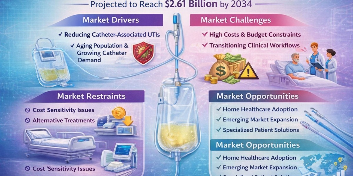 Global Closed System Foley Catheter Market to Reach USD 2.61 Billion by 2034, Growing at 5.3% CAGR