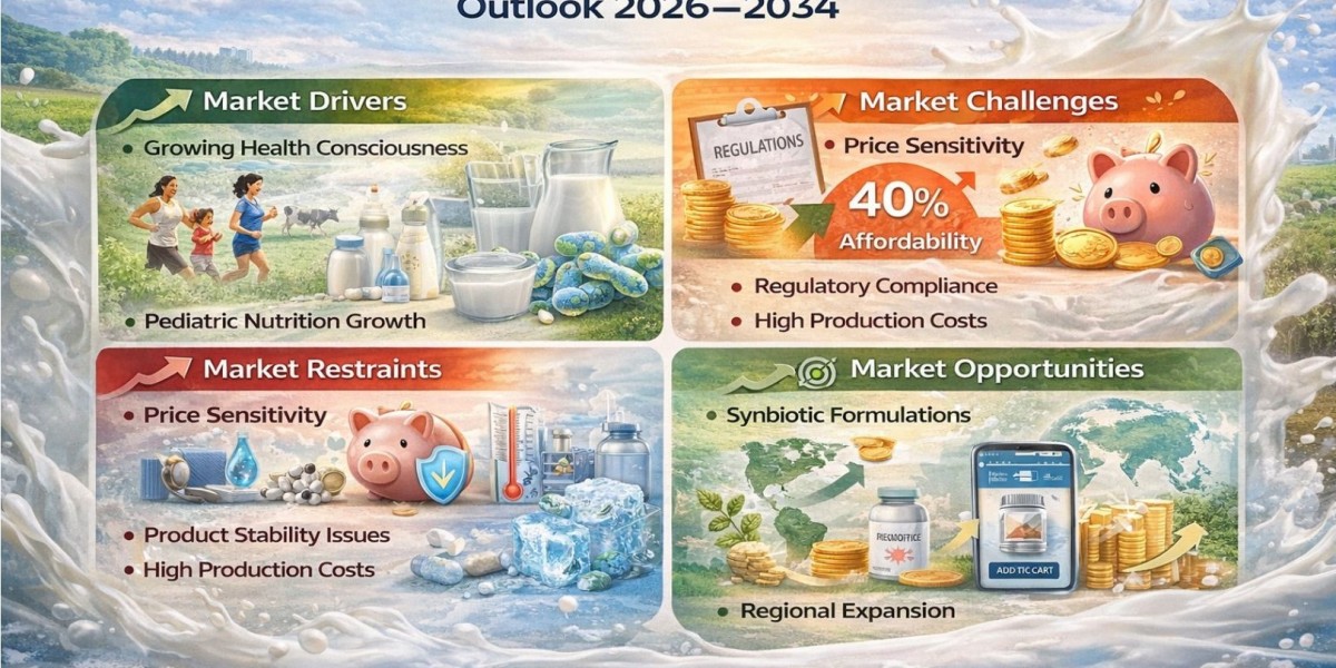 Global Probiotic Milk Powders Market to Reach USD 5.91 Billion by 2034, Growing at 6.1% CAGR