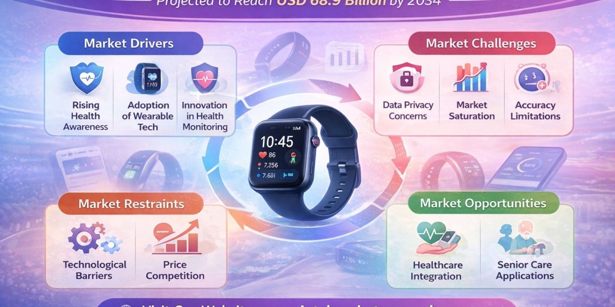 Global Smart Activity Trackers Market to Reach USD 68.9 Billion by 2034, Growing at 6.8% CAGR