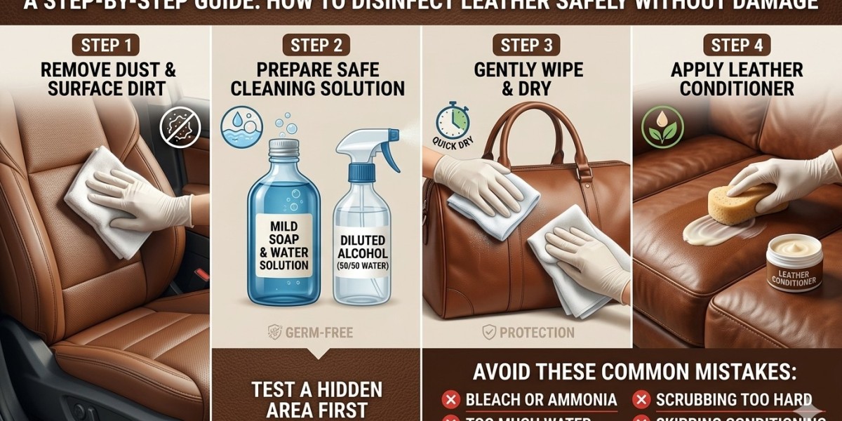 How to Disinfect Leather Safely Without Damaging It? - In Progress