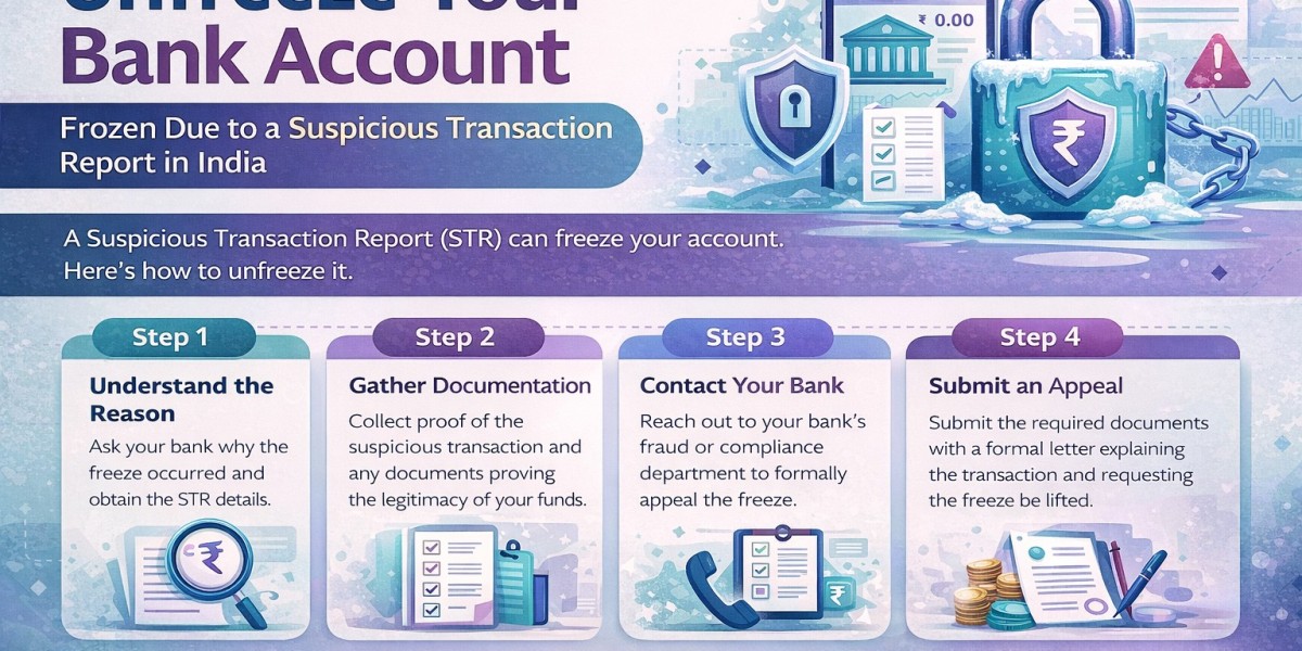 Unfreeze Your Bank Account Frozen Due to a Suspicious Transaction Report in India