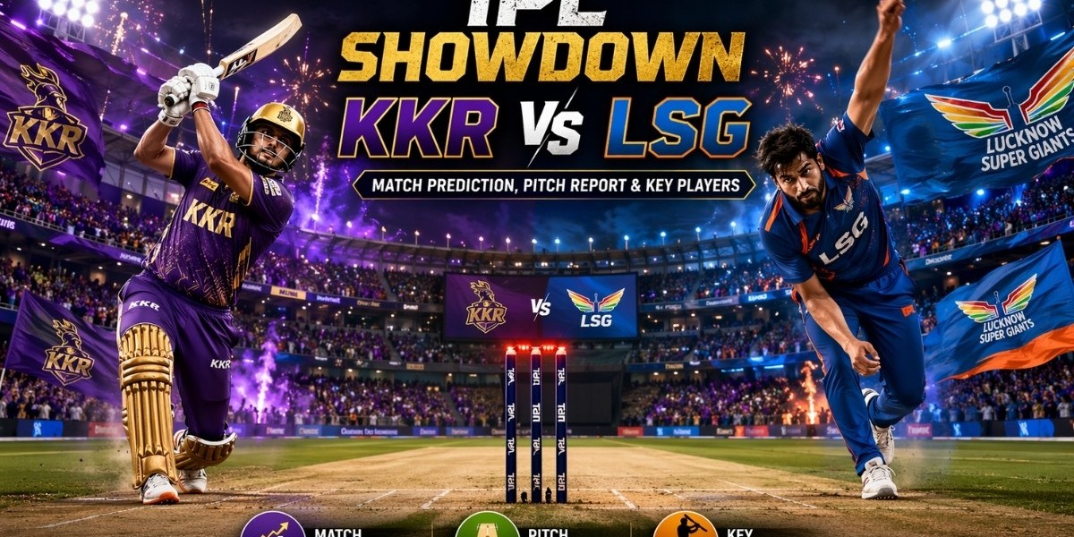 IPL Showdown – KKR vs LSG: Match Prediction, Pitch Report & Key Players