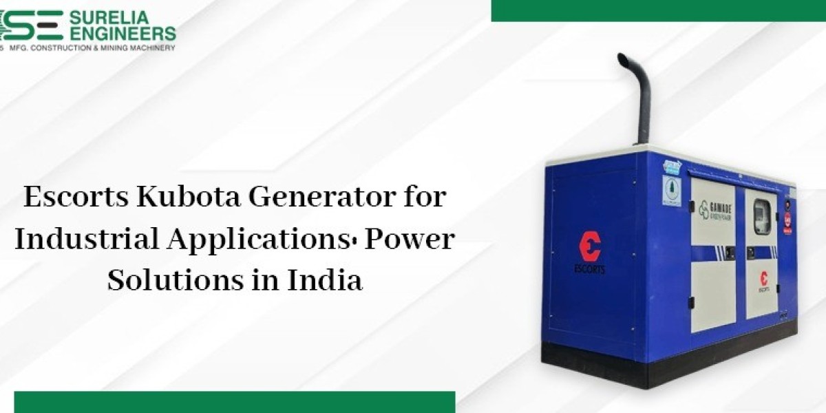 Escorts Kubota Generator for Industrial Applications: Power Solutions in India