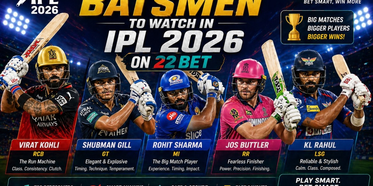 Top Batsmen to Watch in IPL 2026 on 22Bet