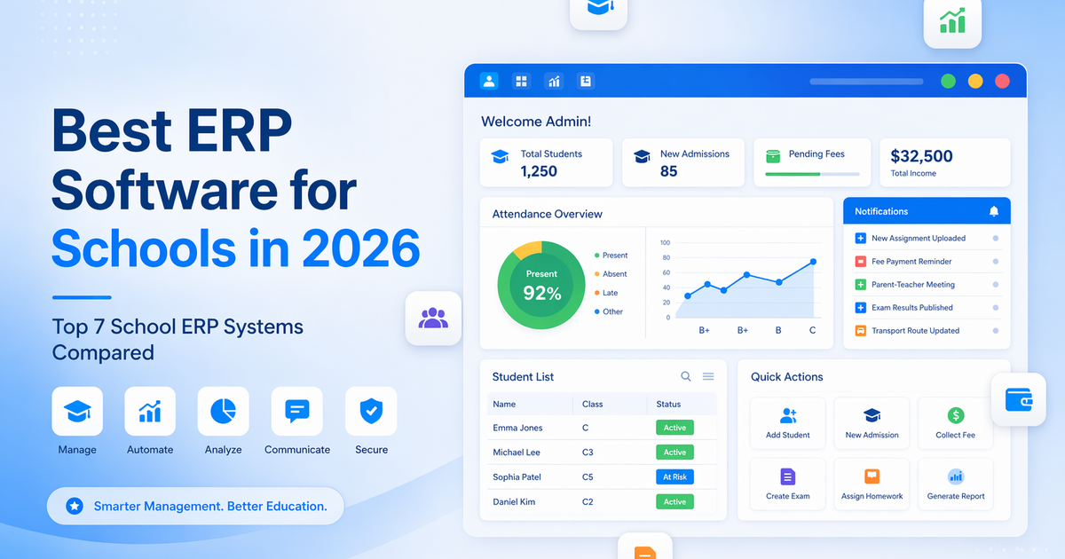 Best ERP Software for Schools in 2026 | Top 7 Systems Compared