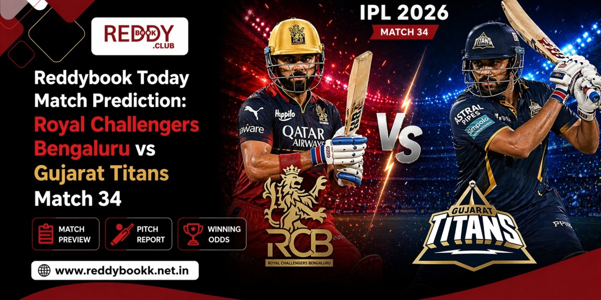 Reddybook Today Match Prediction: Royal Challengers Bengaluru vs Gujarat Titans Match 34