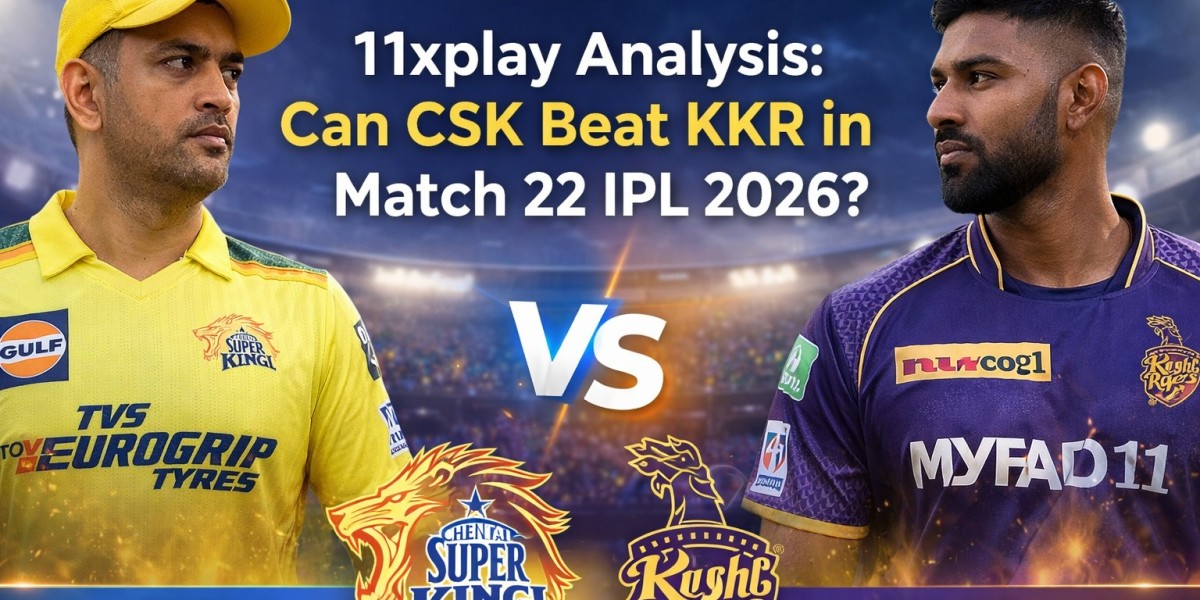 11xplay Analysis: Can CSK Beat KKR in Match 22 IPL 2026?