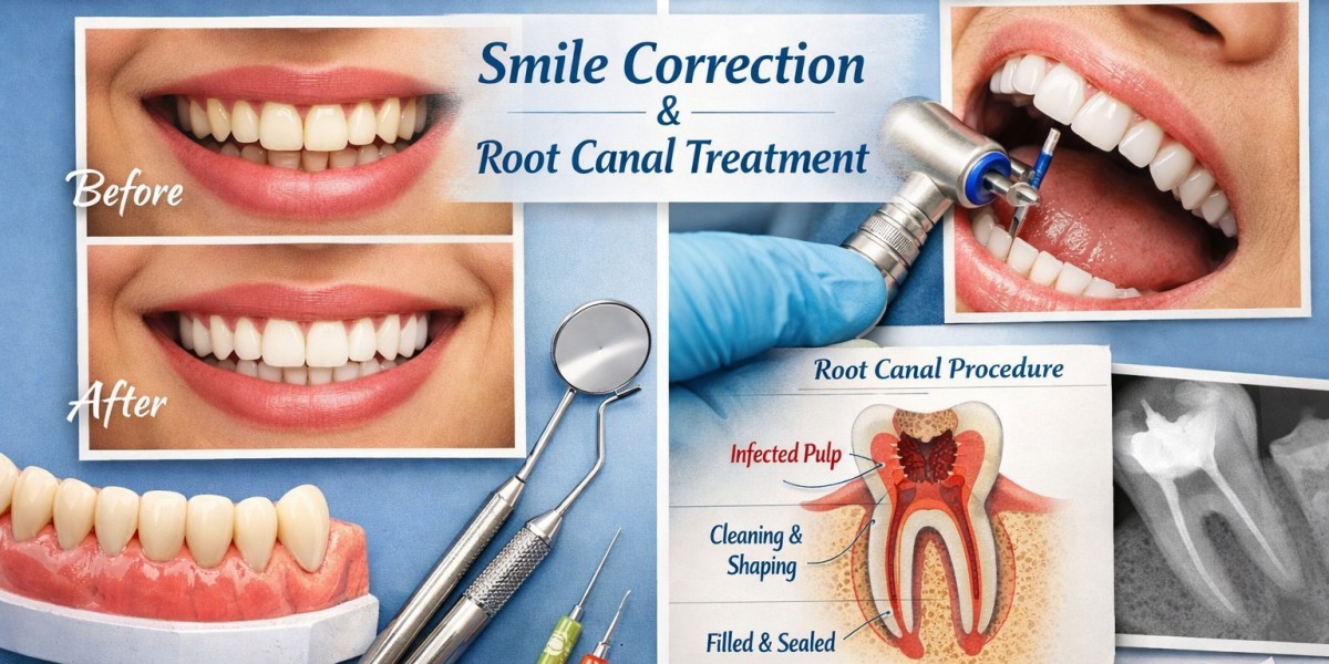 Smile Correction and Root Canal Treatment for Pain Relief