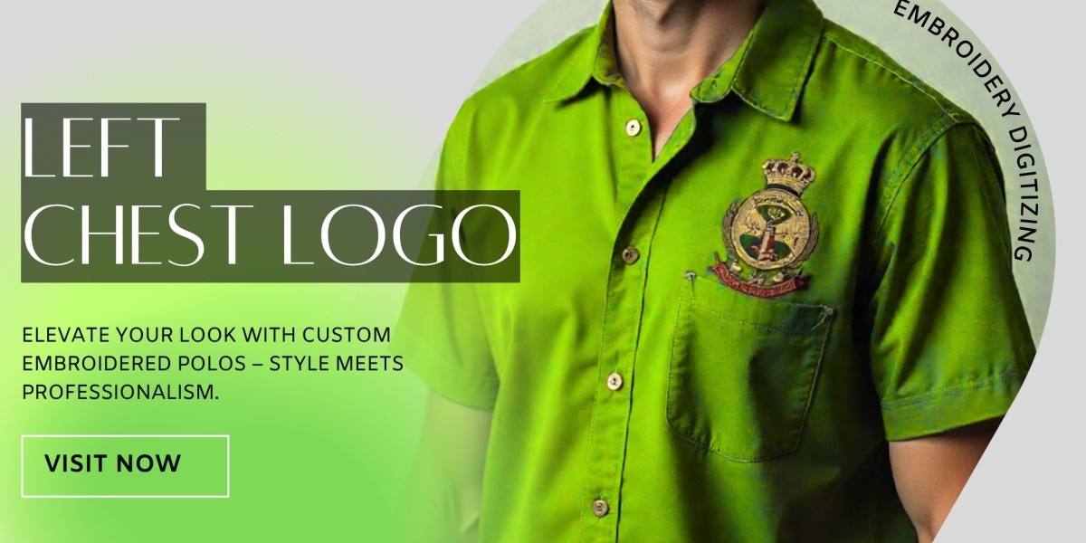 Left Chest Logo Embroidery Digitizing with Hoodie Placement Guide