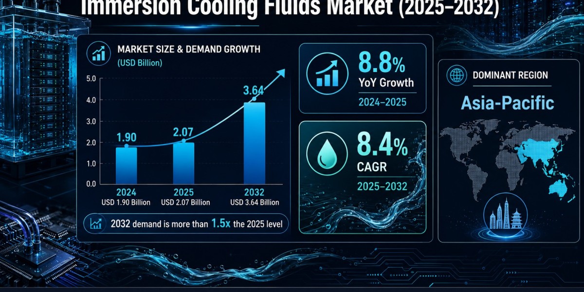 Immersion Cooling Fluids Market to Reach USD 3.64 Billion by 2032, Driven by Energy-Efficient Cooling Demand