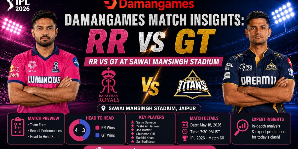 Damangames Match Insights: RR vs GT at Sawai Mansingh Stadium