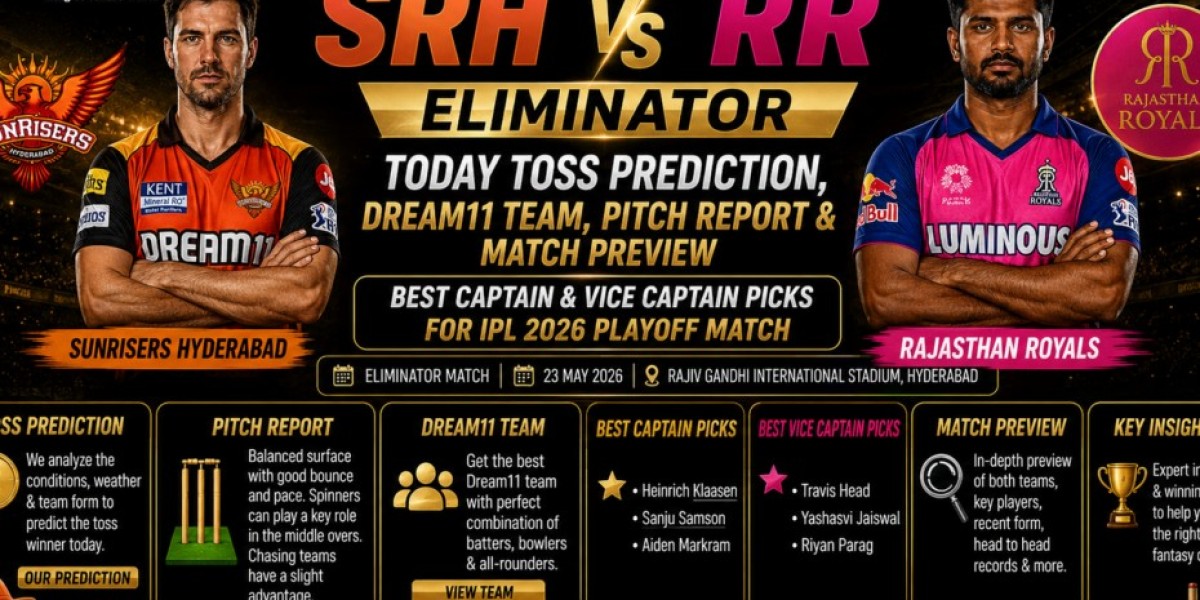 SRH vs RR Eliminator Today Toss Prediction, Dream11 Team, Pitch Report & Match Preview