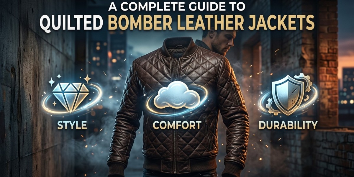 A Complete Guide to Quilted Bomber Leather Jackets: Style, Comfort, and Durability