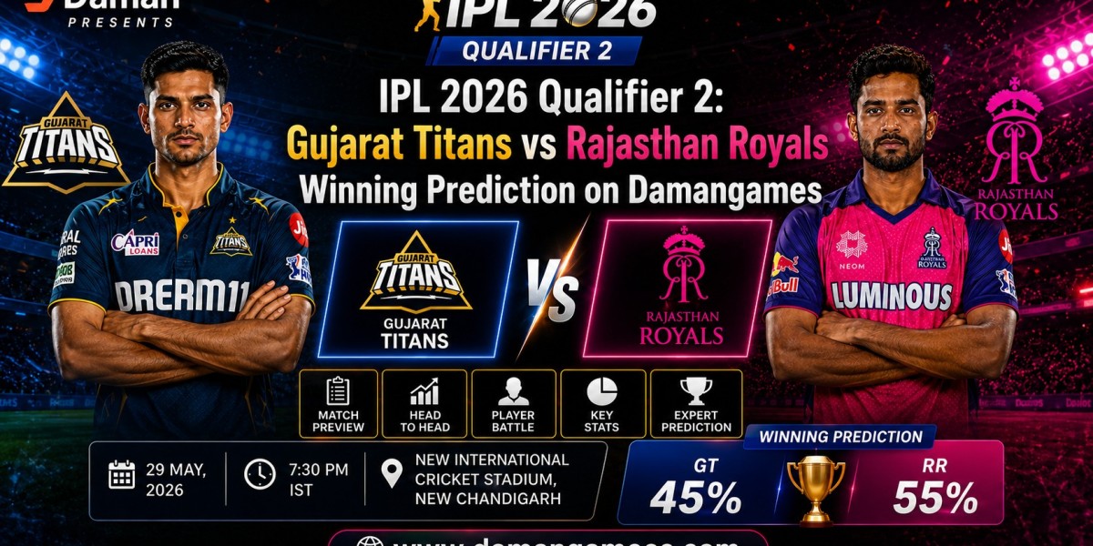 IPL 2026 Qualifier 2: Gujarat Titans vs Rajasthan Royals Winning Prediction on Damangames