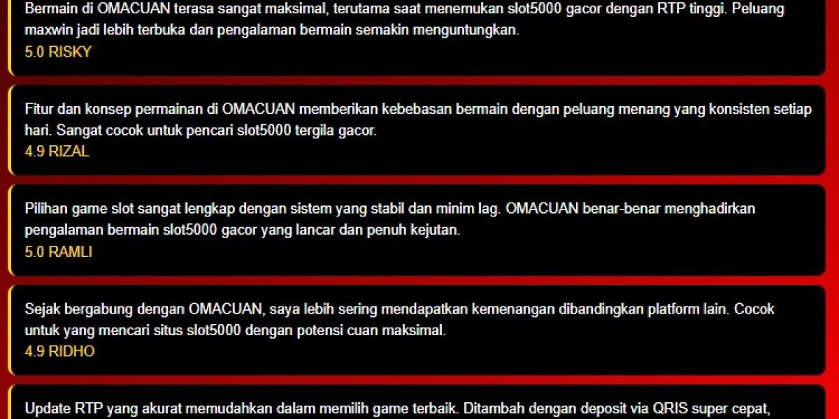 Main di Omacuan dan Nikmati Slot5000 dengan Proses Cepat 