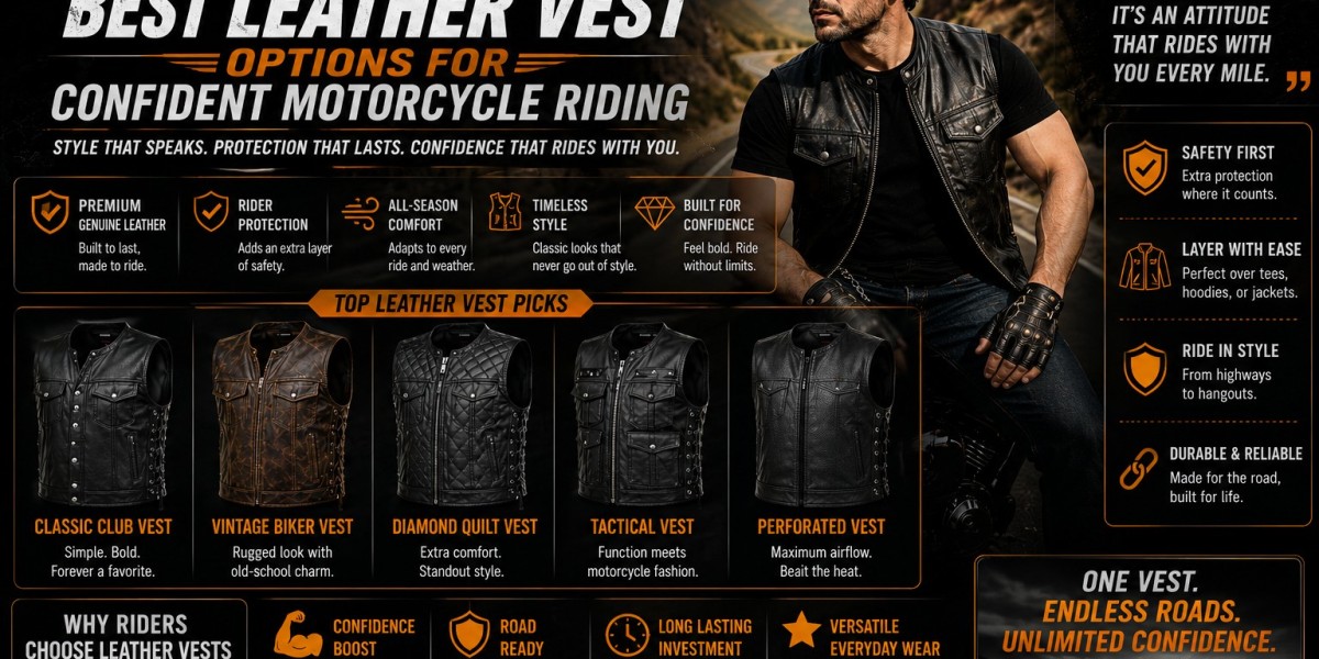 Best Leather Vest Options for Confident Motorcycle Riding