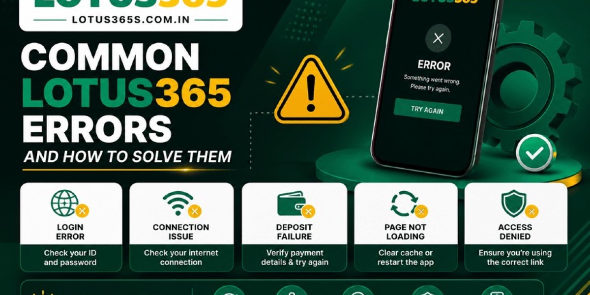 Common Lotus365 Errors and How to Solve Them