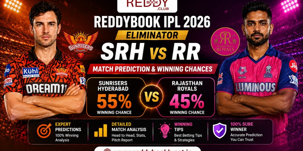 Reddybook IPL 2026 Eliminator: SRH vs RR Match Prediction & Winning Chances