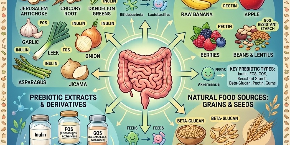 How Is the Prebiotic Ingredients Market Supporting Gut-Friendly Food Innovation Worldwide?