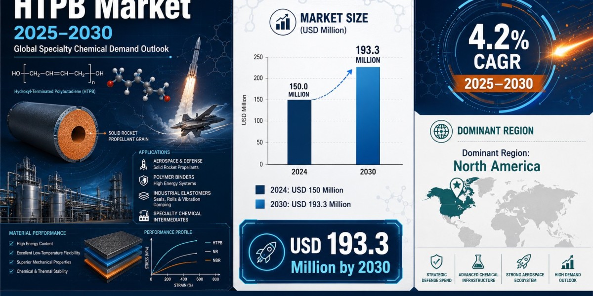 HTPB Market Forecast Highlights USD 193.3 Million Value by 2030