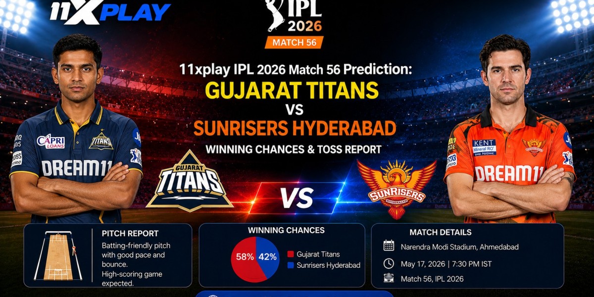 11xplay IPL 2026 Match 56 Prediction: Gujarat Titans vs Sunrisers Hyderabad Winning Chances & Toss Report