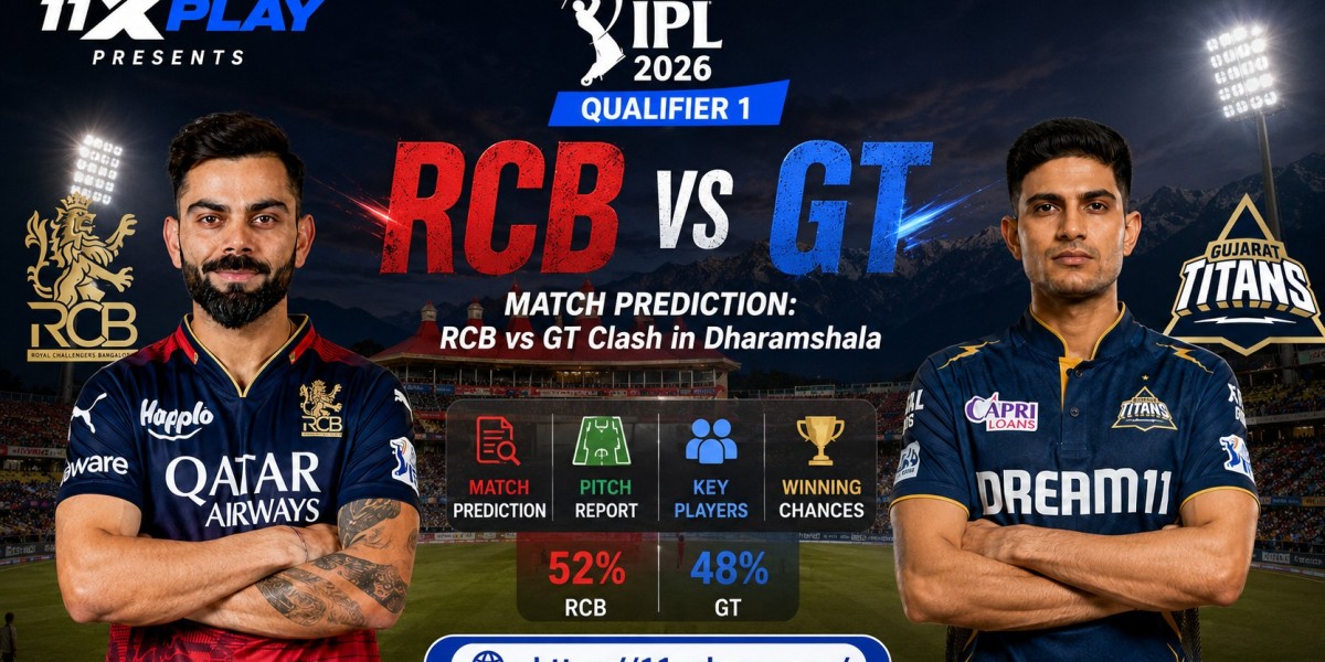 11xplay Presents IPL 2026 Qualifier 1 Match Prediction: RCB vs GT Clash in Dharamshala