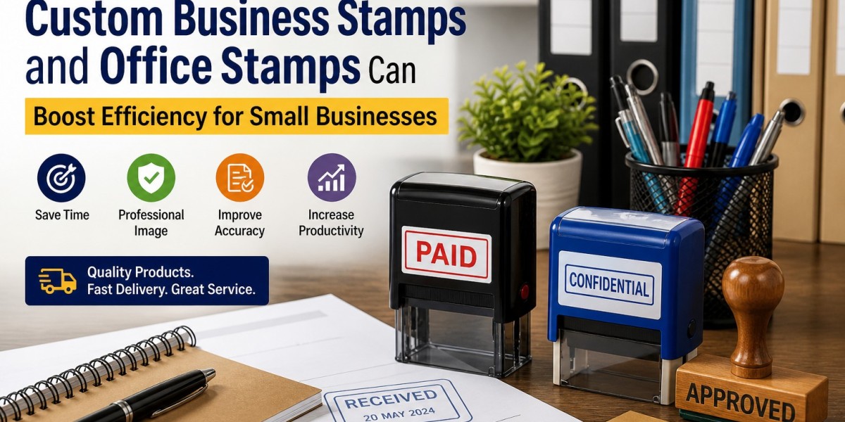 How Custom Business Stamps and Office Stamps Can Boost Efficiency for Small Businesses