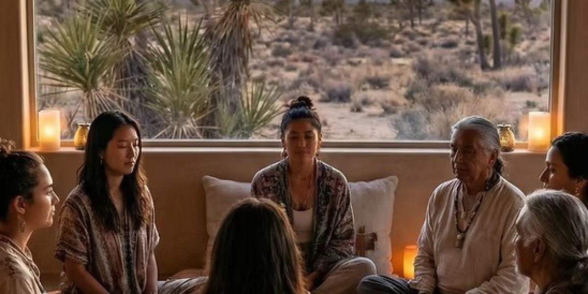 Meditation and Breathwork in a Spiritual Healing Retreat Joshua Tree