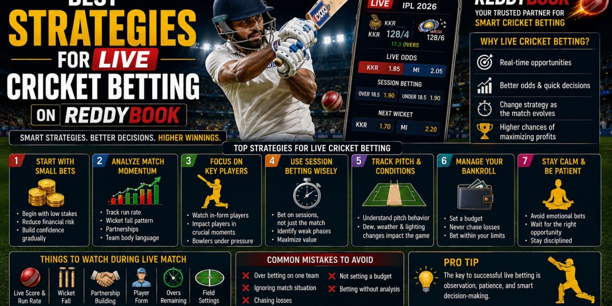 Best Strategies for Live Cricket Betting on ReddyBook